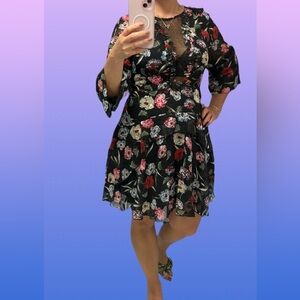 Foxiedox floral fit and flare dress